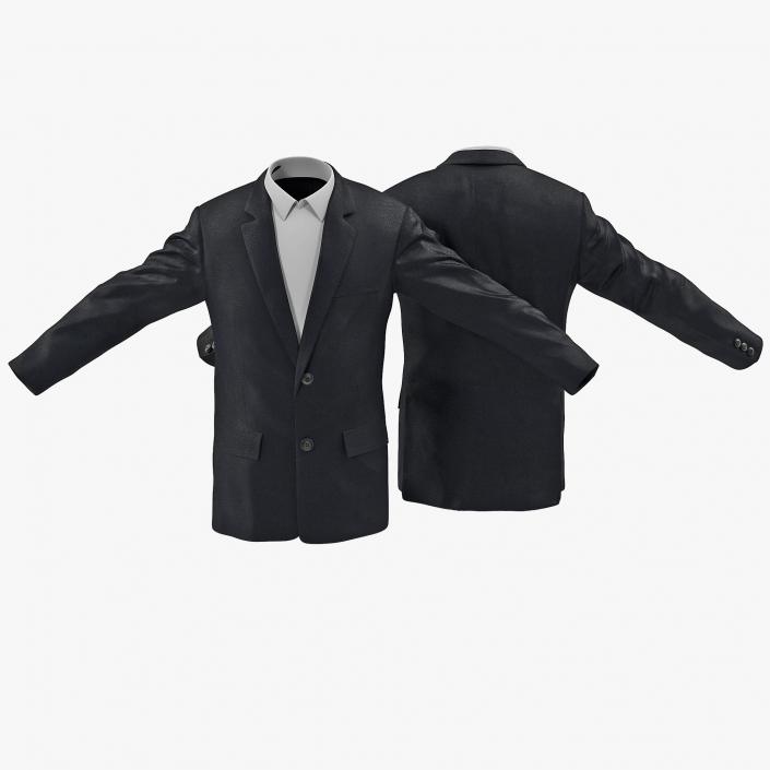 3D Mens Suit Jacket 2 model