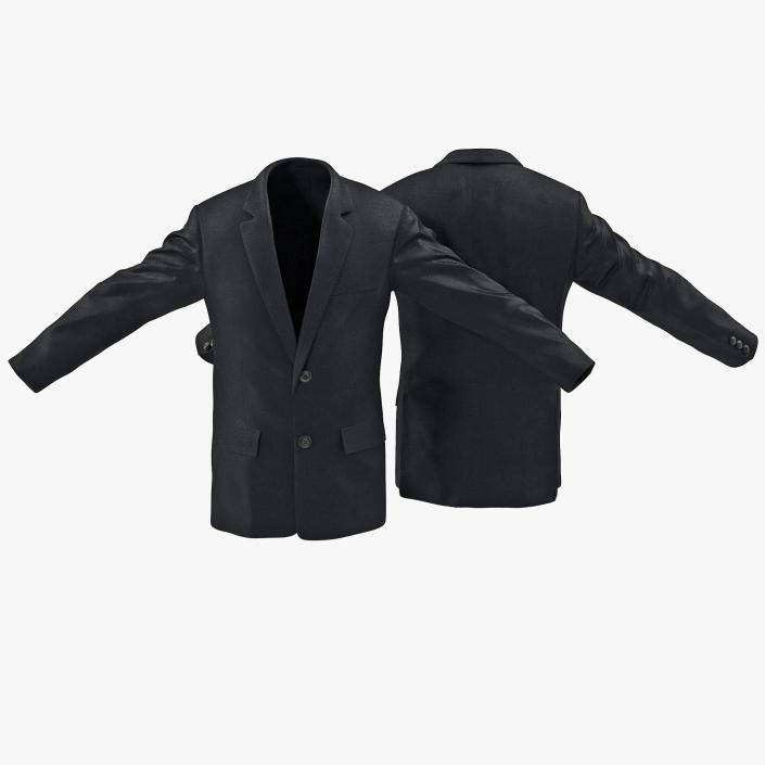 3D Mens Suit Jacket 3 model