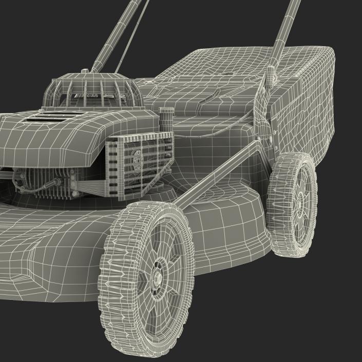 3D model Push Lawn Mower