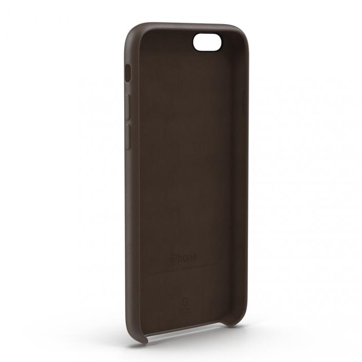 iPhone 6 Leather Case Brown 3D