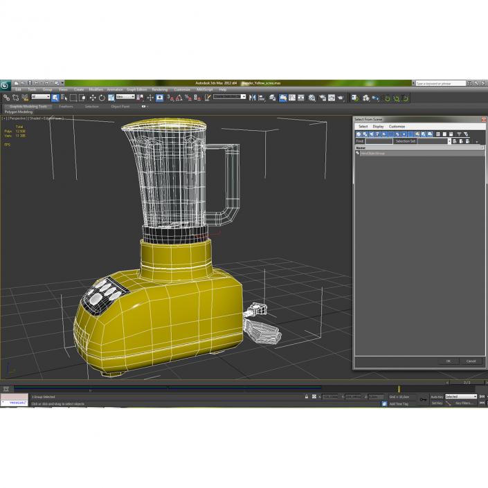 Blender Yellow 3D model