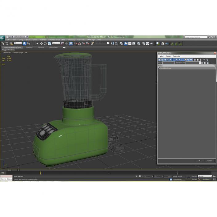 3D Blender Green model