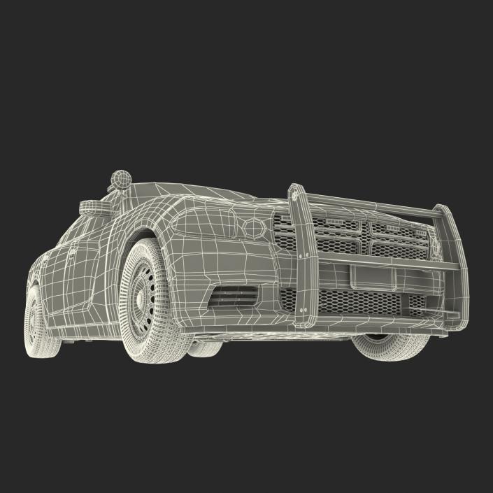 3D model Generic Police Car Rigged