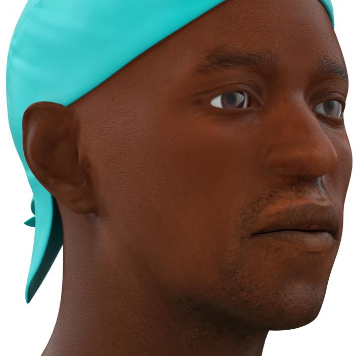 3D Male African American Surgeon 3