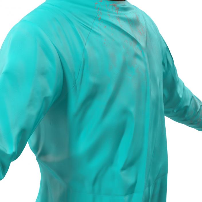 3D Male African American Surgeon 4 Rigged model