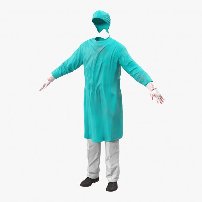 3D model Surgeon Dress 4