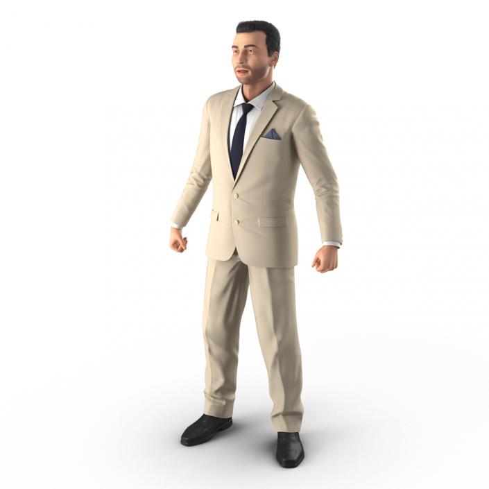 Mediterranean Businessman Rigged 2 3D model