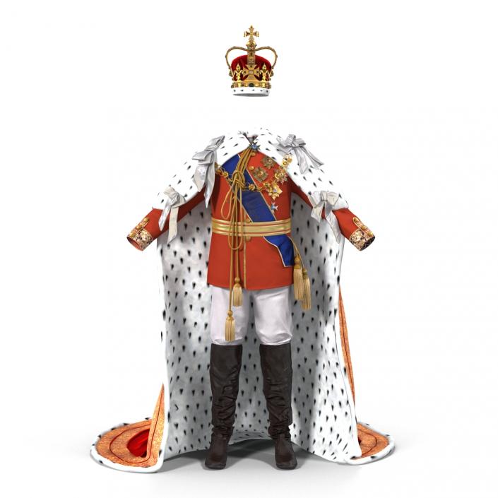 3D Royal King Costume model