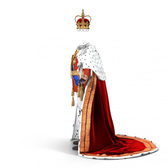3D Royal King Costume model