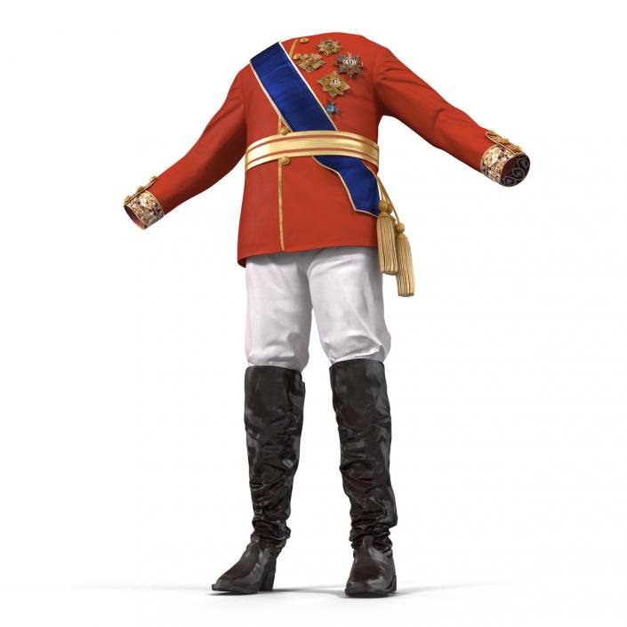 3D model Royal King Costume 4