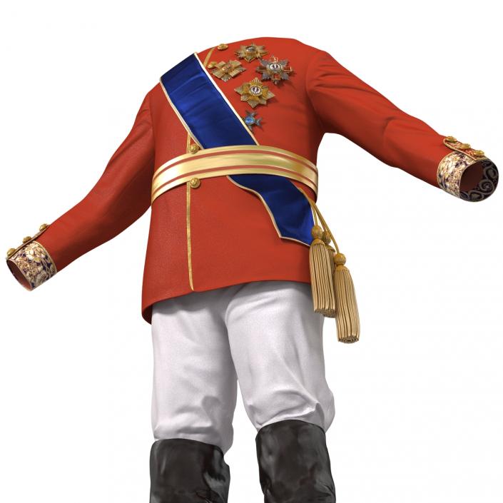 3D model Royal King Costume 4