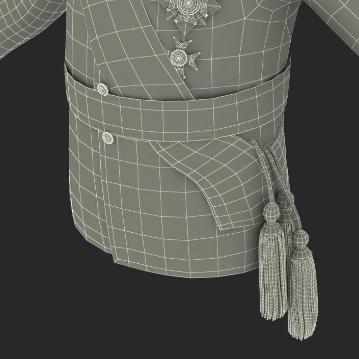 3D model Royal King Costume 5