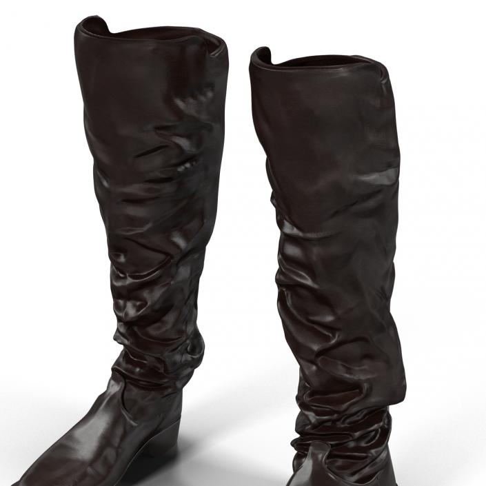Medieval Leather Boots 3D