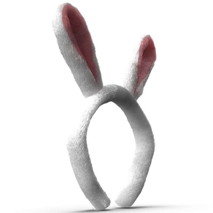 Bunny Ears with Fur 3D model