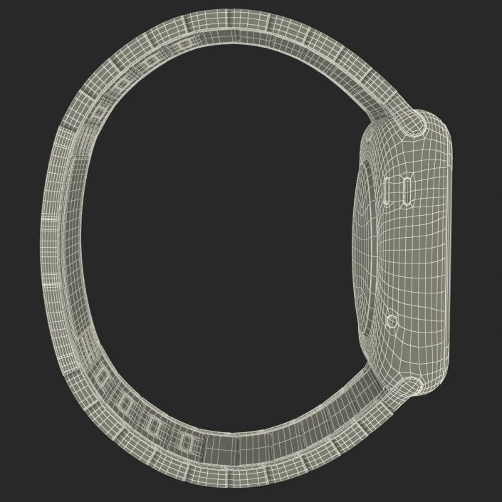 3D Apple Watch Link Bracelet Dark Space