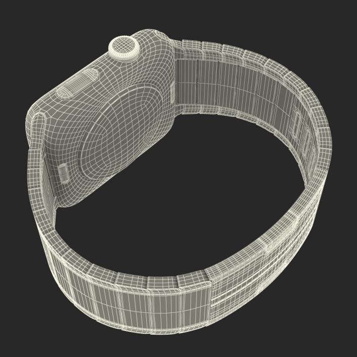 3D Apple Watch Link Bracelet Dark Space