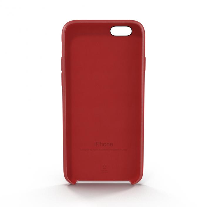 3D model iPhone 6 Plus Leather Case Red