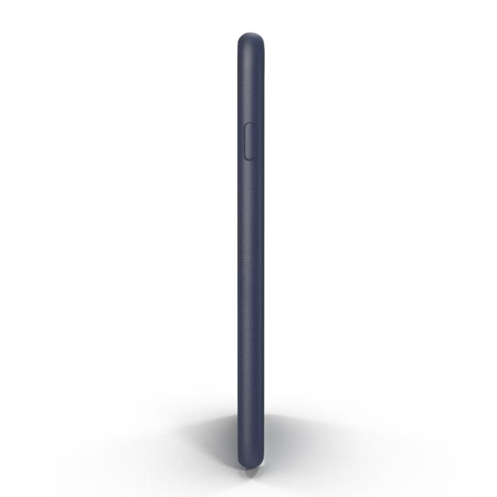 3D iPhone 6 Plus Leather Case Blue