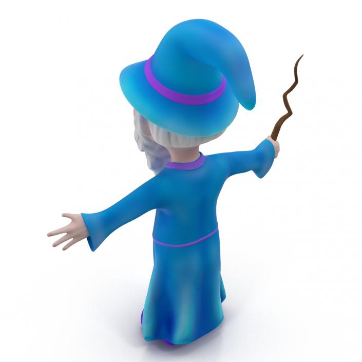 Cartoon Wizard 3D model