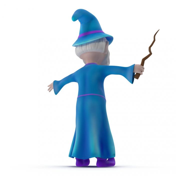 3D Cartoon Wizard Rigged