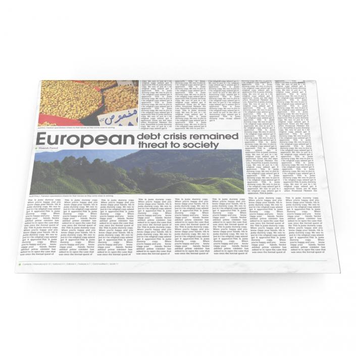 Newspaper 3D model