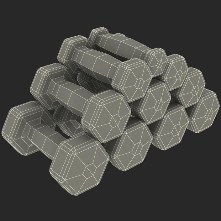 3D Dumbbell Weights Set Generic model