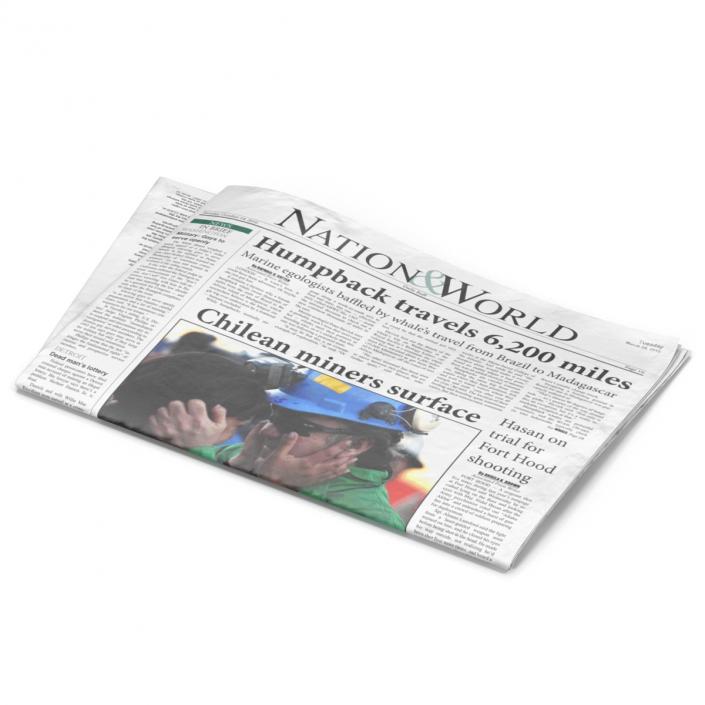 3D model Newspapers