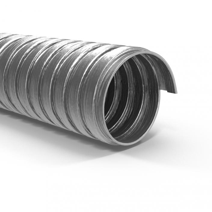 3D model Steel Electrical Conduit 2.7 Rigged
