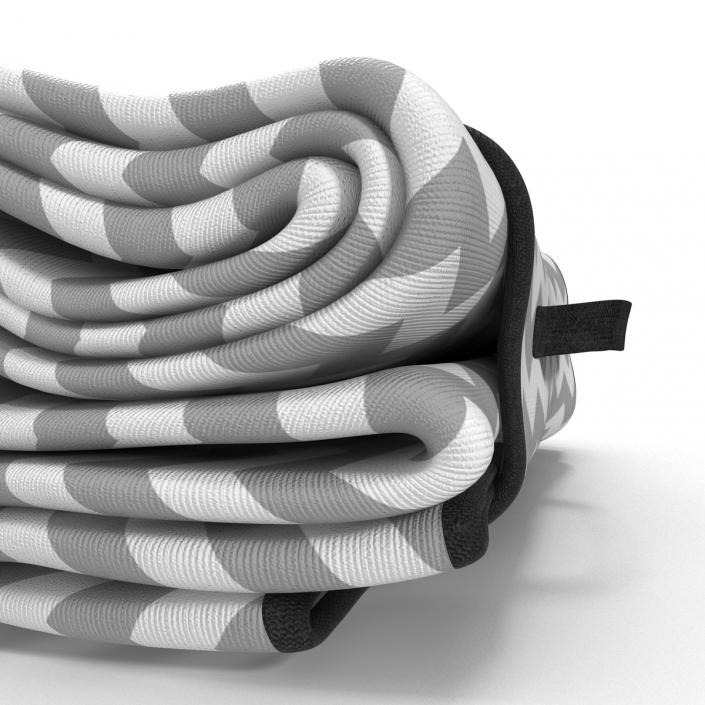 Picnic Blanket White Folded 3D