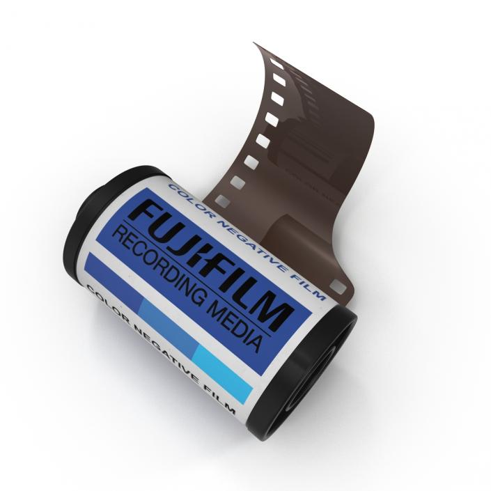 Film Roll 35mm Blue 3D model