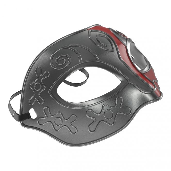 Masquerade Mask Red 3D model