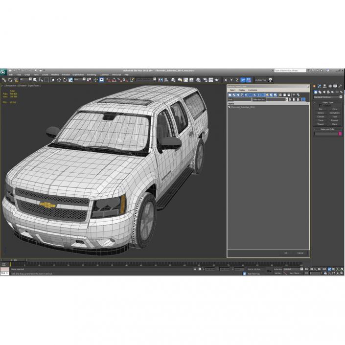 3D Chevrolet Suburban 2014 model