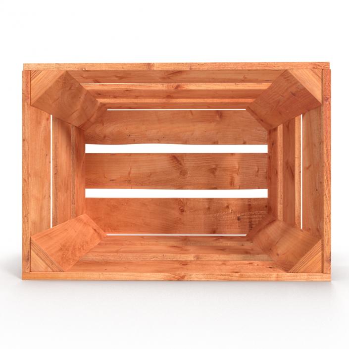 3D model Wooden Fruit Crate 2