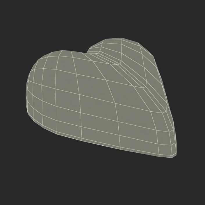 Chocolate Candy Heart in Gold Foil 3D model