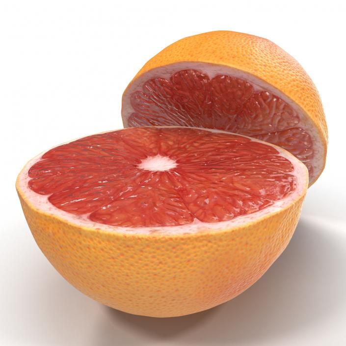 3D Grapefruit Cross Section 2