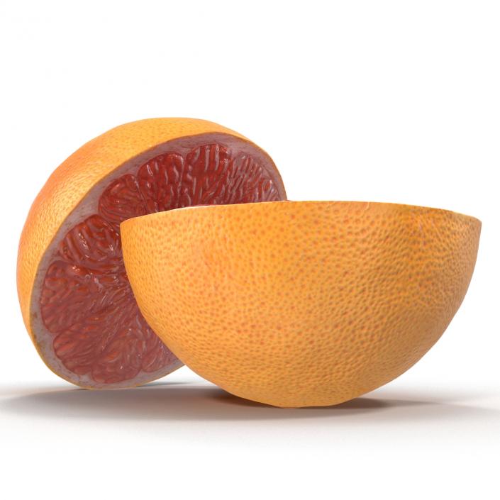 3D Grapefruit Cross Section 2