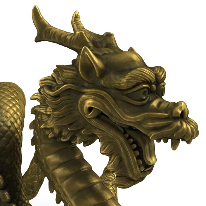 3D Chinese Dragon Statue