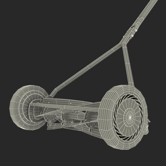 3D Vintage Push Mower model