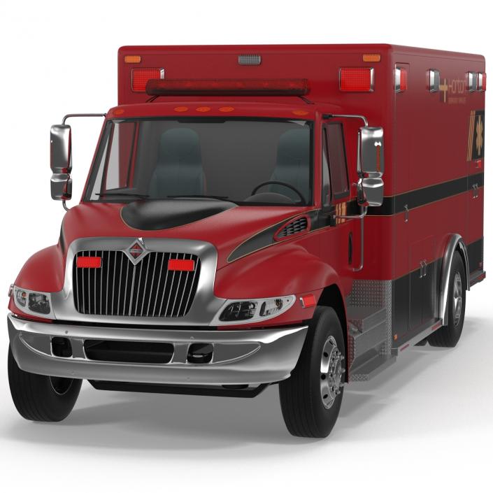 International Durastar Ambulance 2 3D model