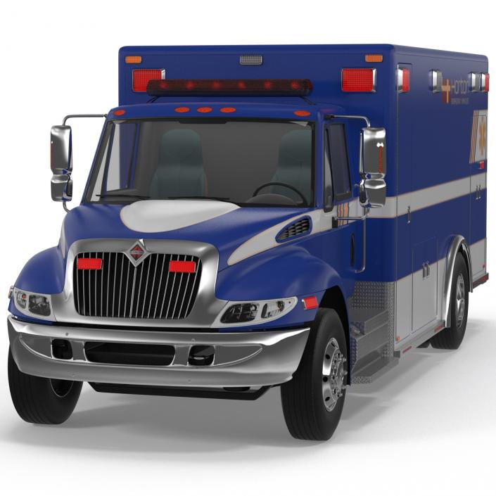 International Durastar Ambulance 3 3D model