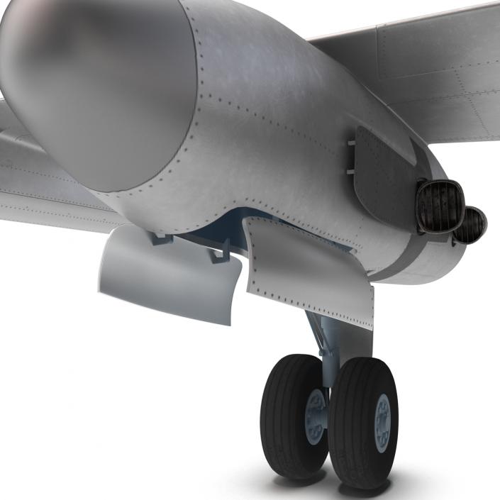 Jet Transport Dornier Do 31 Rigged 3D model