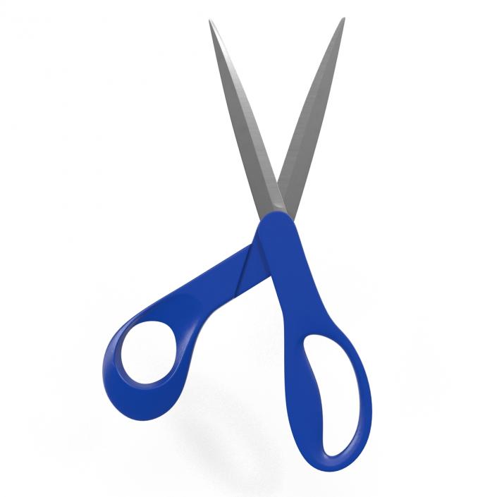 3D Scissors Blue model