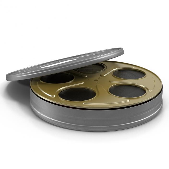 3D model Video Film Reel in Case 3