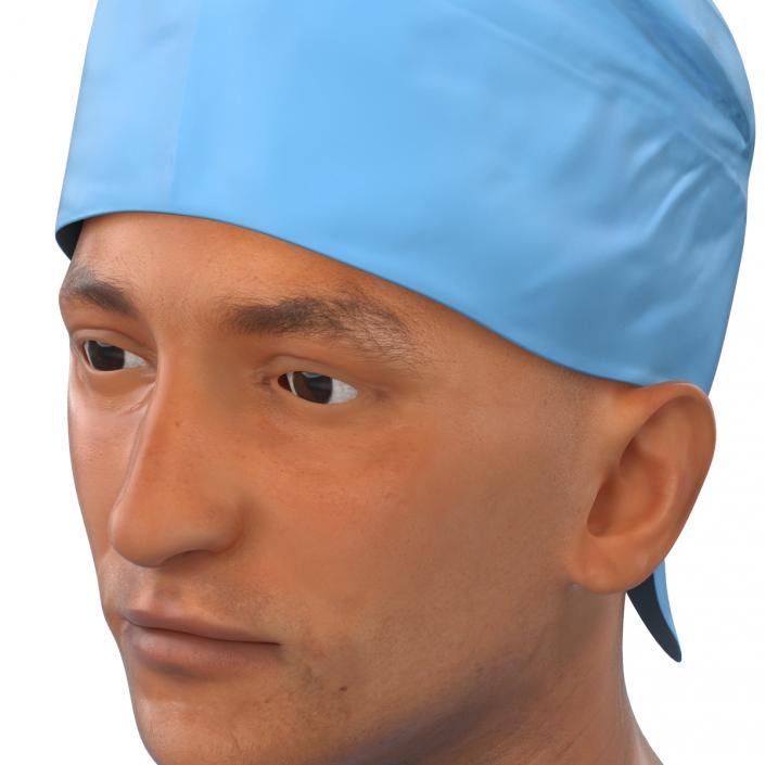 3D model Male Surgeon Mediterranean Rigged 2