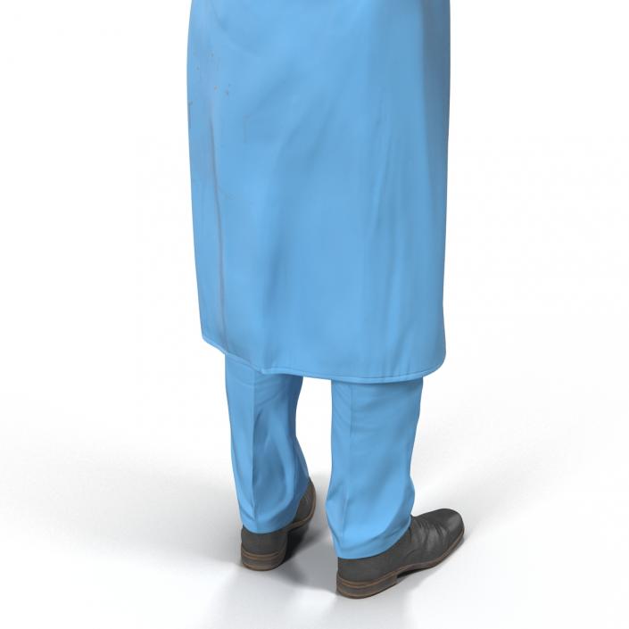 3D model Male Surgeon Mediterranean Rigged 4