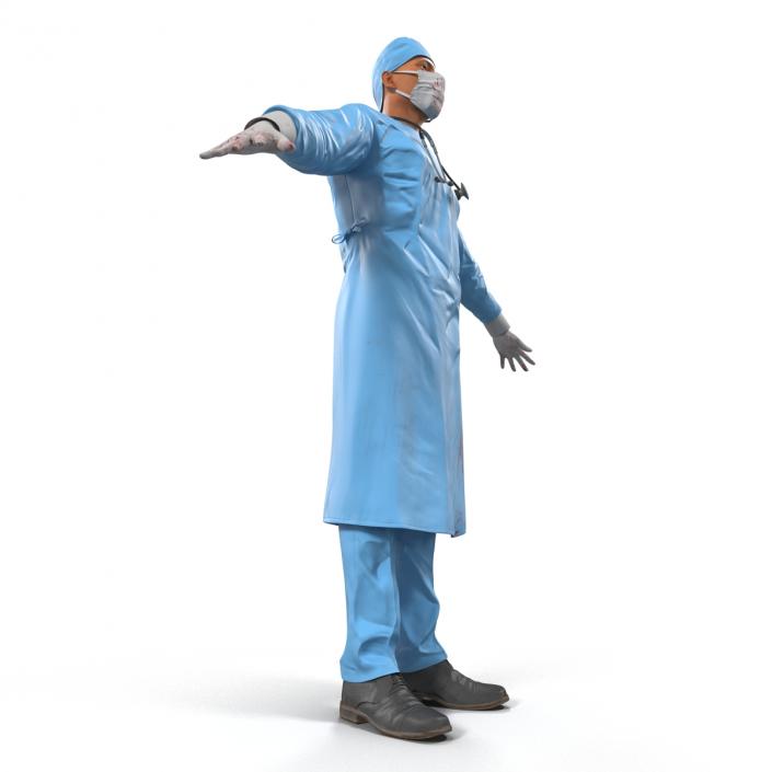 3D Male Surgeon Mediterranean 3 model