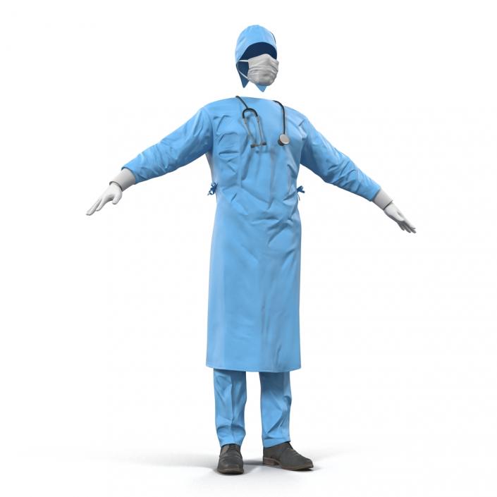 3D model Surgeon Dress 9