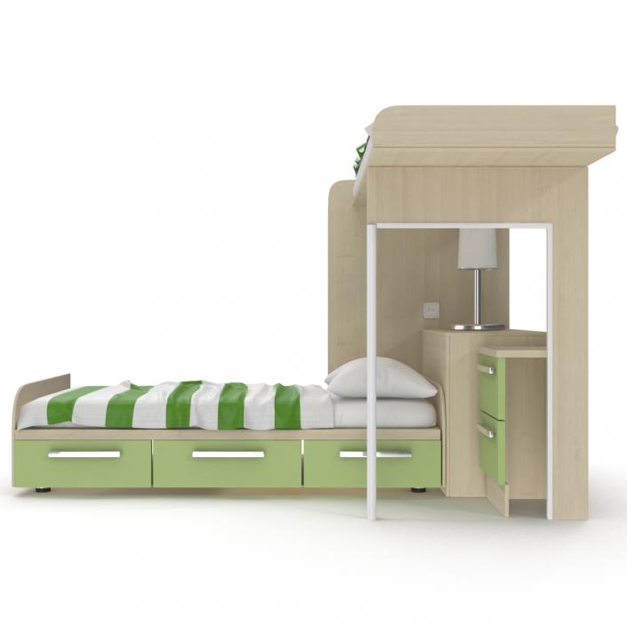 Two Story Children's Bed 3D model
