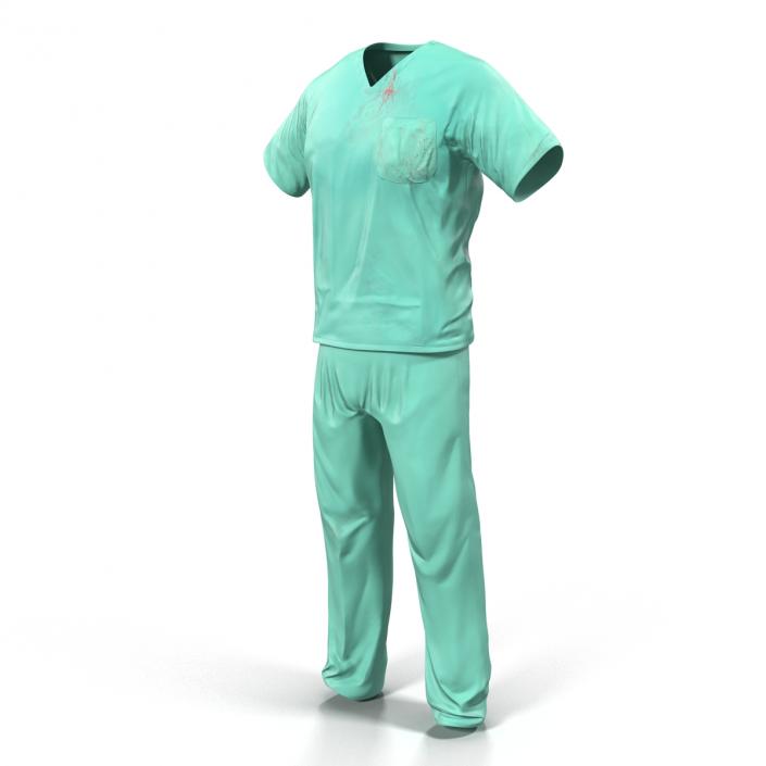 Surgeon Dress 19 with Blood 3D