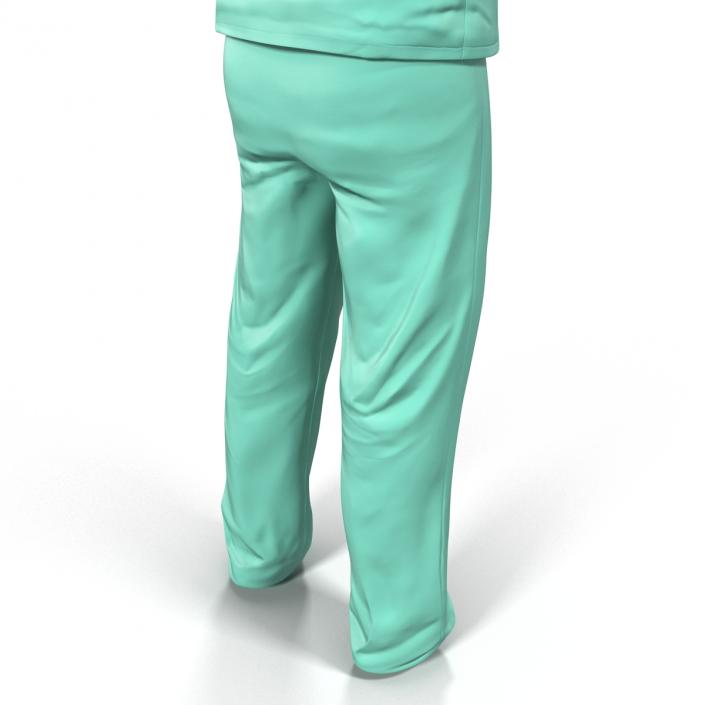 Surgeon Dress 19 with Blood 3D